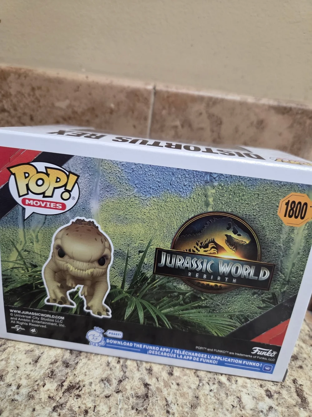 Funko Pop! Jurassic World Distortus Rex Vinyl Figure - Cream, Brown